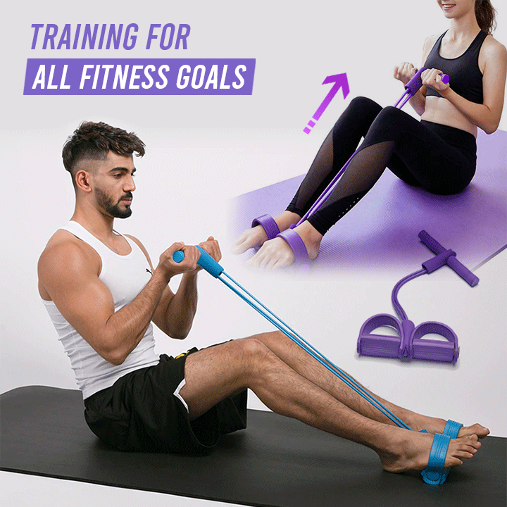 Elastic Pull Rope Resistance Band - Home Workout Strength Training Tool ...